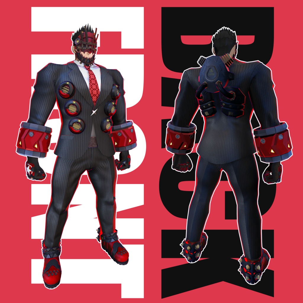 VRC/VRM対応男性型3Dモデル「ウィッカーマン」