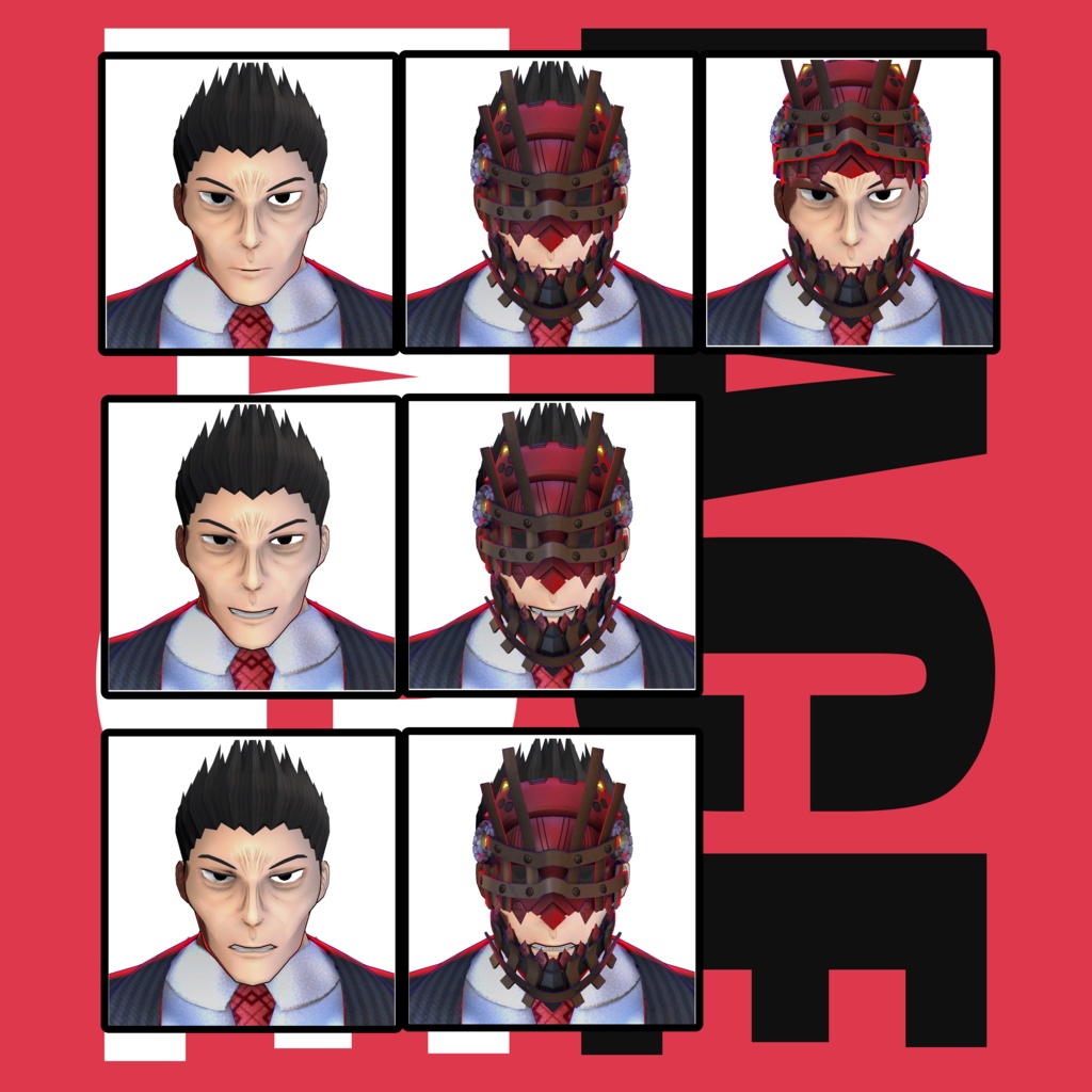 VRC/VRM対応男性型3Dモデル「ウィッカーマン」