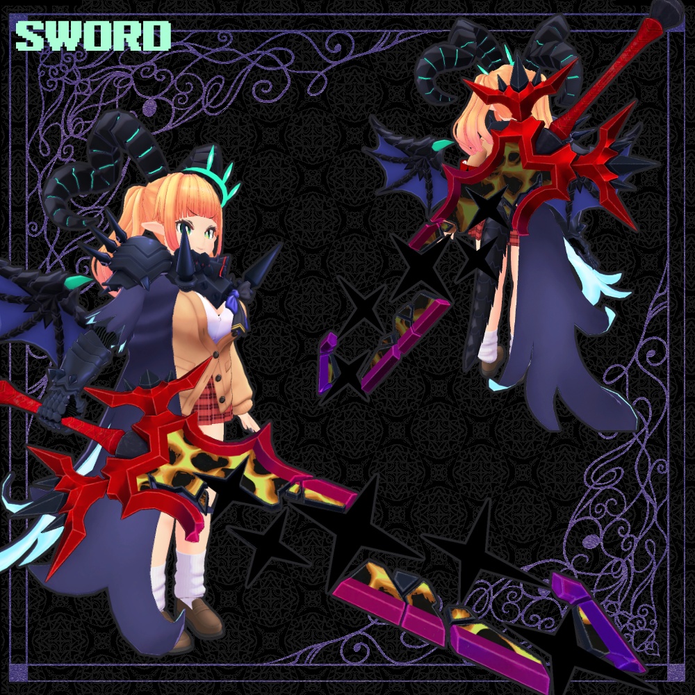 「魔王るお」があらわれた!/VRC想定3Dモデル(PC・QUEST・VRM)PB対応