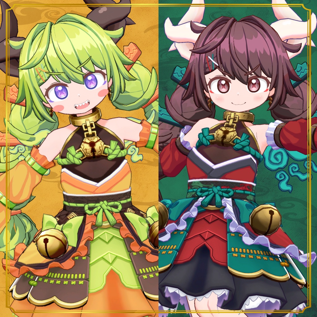 超絶御利益大明神「ここのつさま」オリジナル3Dモデル