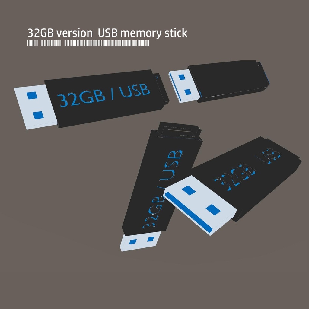 【無料】NANDメモリー 3Dモデル2種