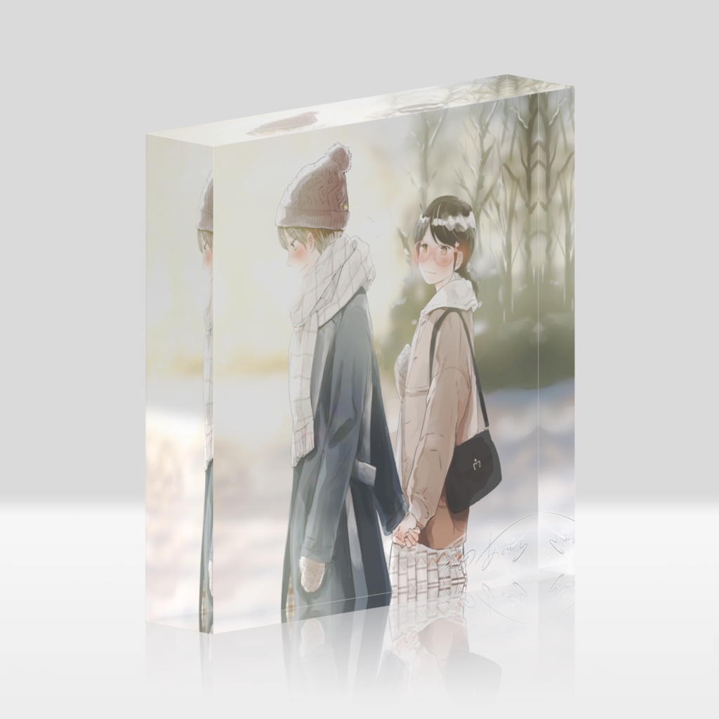 外面男子の清水くんアクリルブロック(冬)