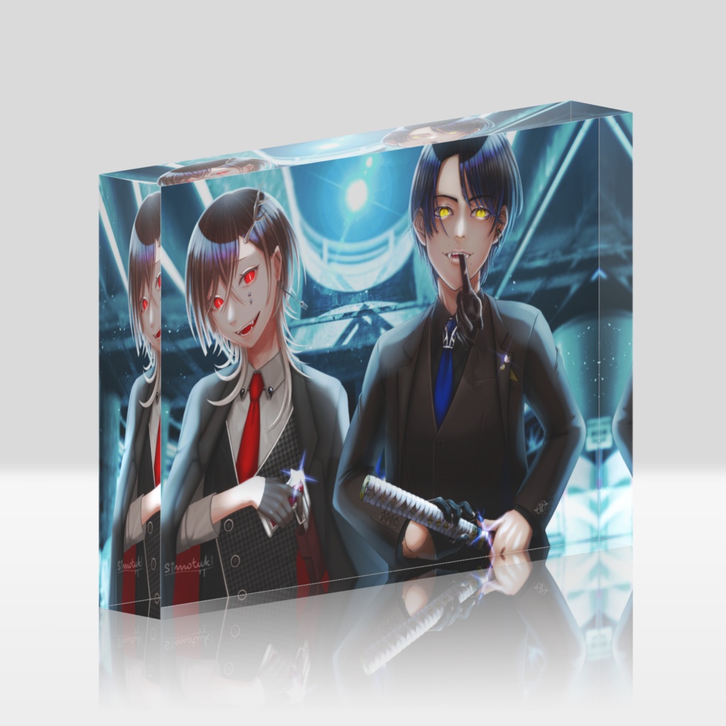 コラボイラスト アクリルブロック