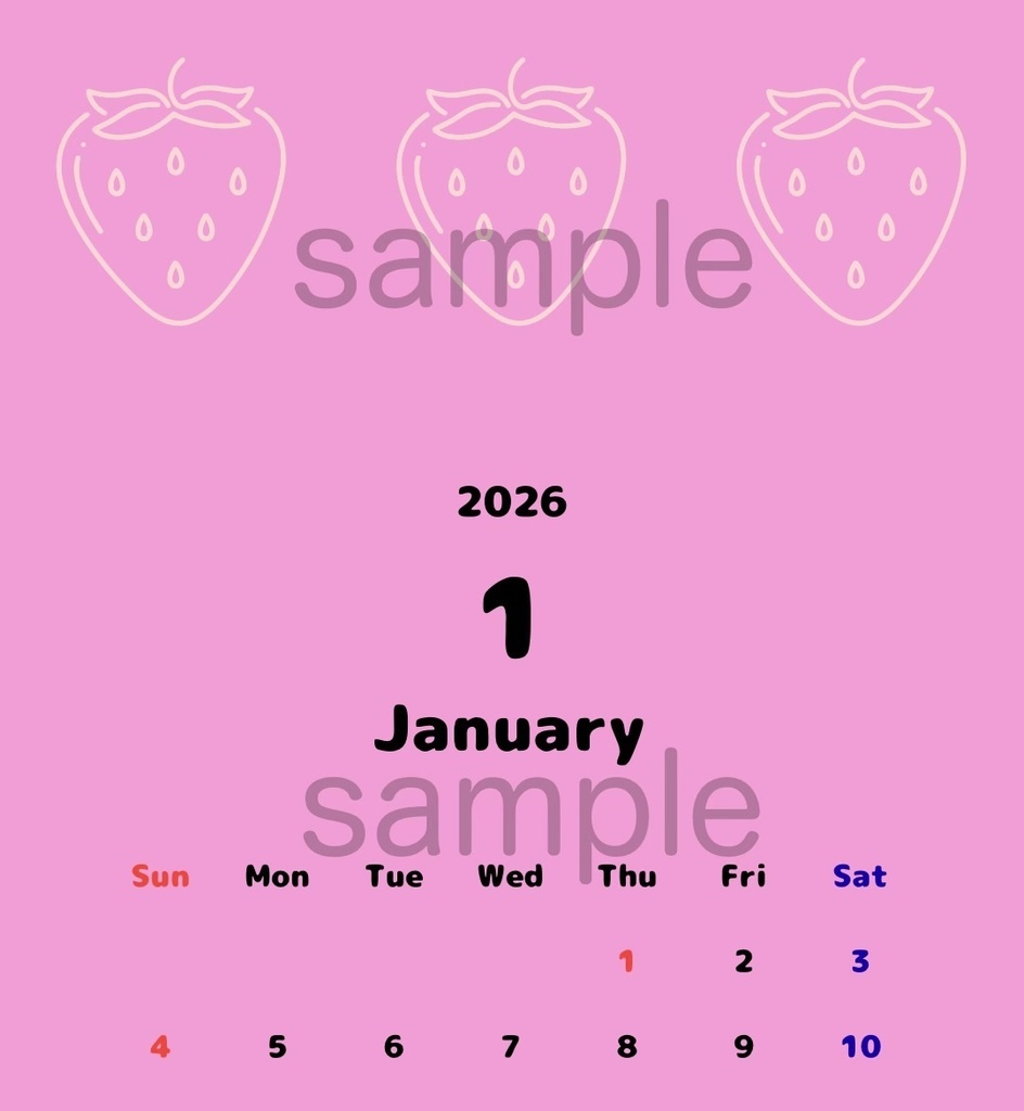 2026年 スマホ壁紙カレンダー（全13ヶ月セット  iPhone/Android対応）｜Mon Calme
