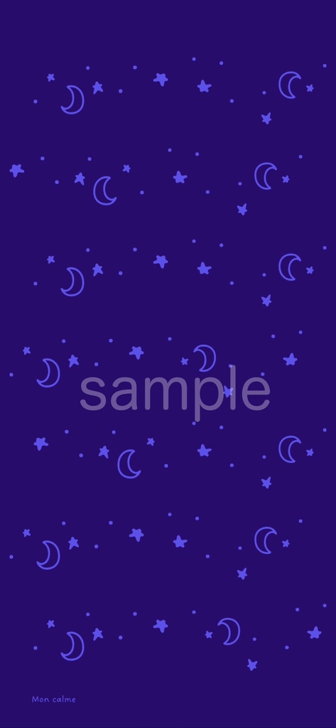ナイトカラー壁紙セット（全5枚・iPhoneサイズ）｜Mon Calme