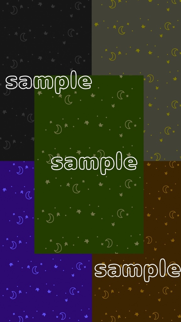 ナイトカラー壁紙セット(全5色・iPhone/Androidサイズ)|Mon Calme