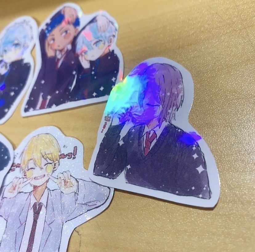 キラキラステッカー! 黒バス!