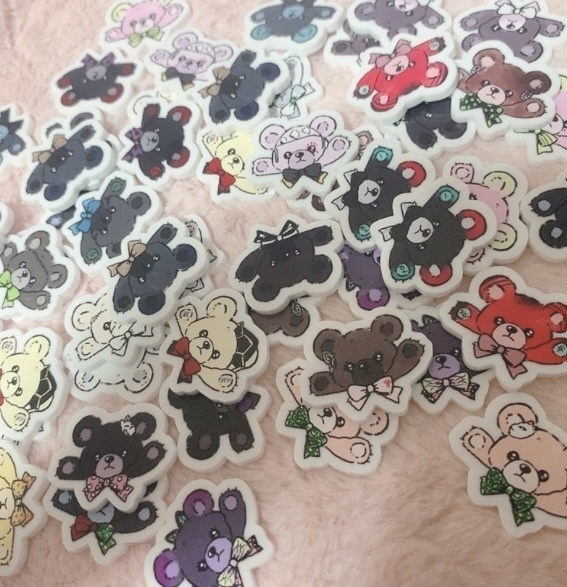 きめつっくま　アクリルバッジ