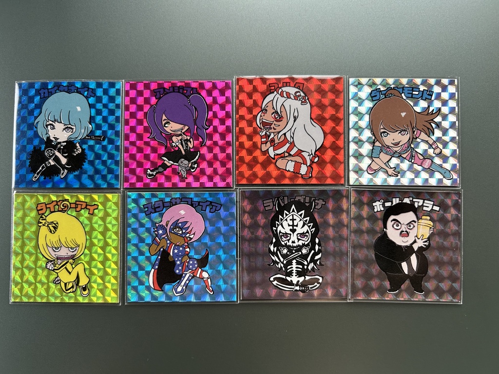 プロレスリングQ★第一弾＆第二弾シール★  ※ランダムで一枚入り