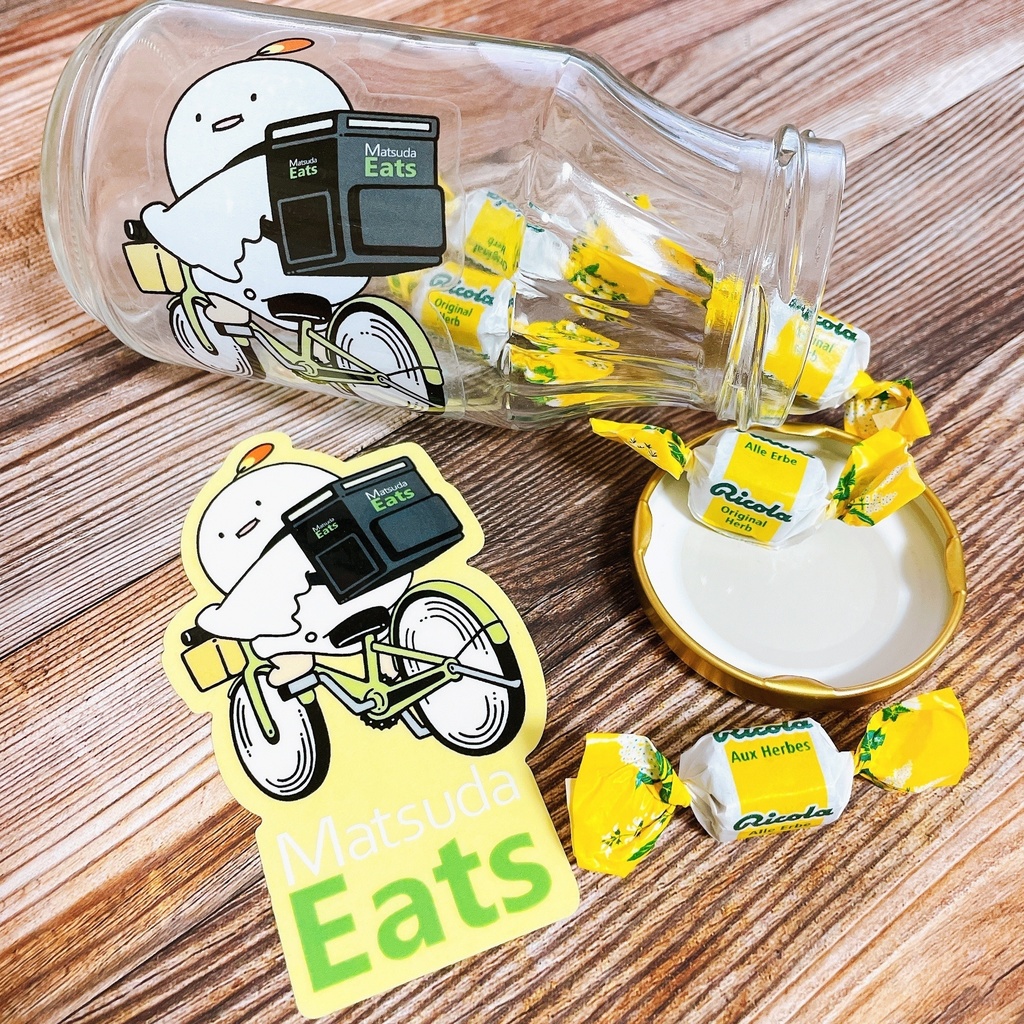Matsuda Eats ステッカー2枚セット(透明)