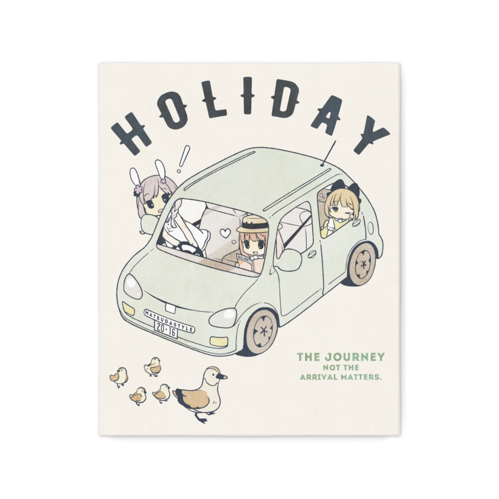 【F3号】HOLIDAYキャンバスアート