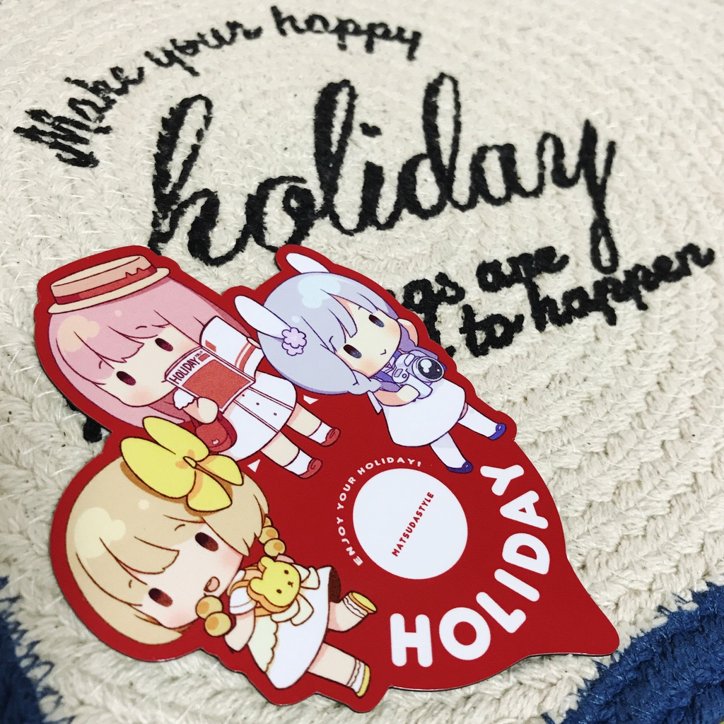 HOLIDAYマグネットシート