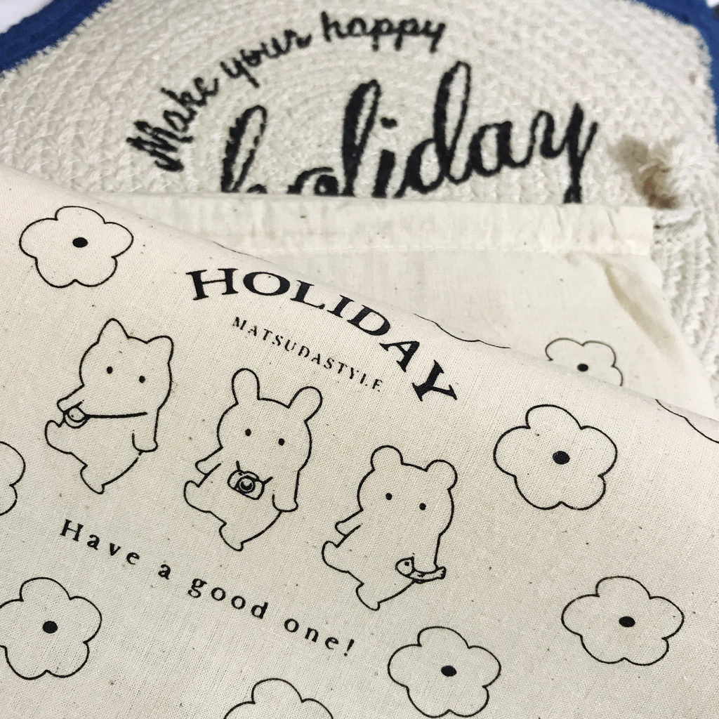 HOLIDAY巾着