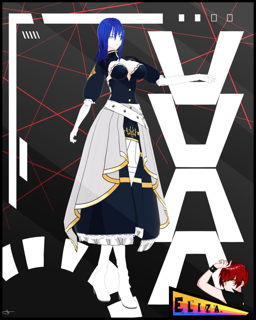 ■ ☆ Pack Model #9 VRM + VROID FILE + XWEAR