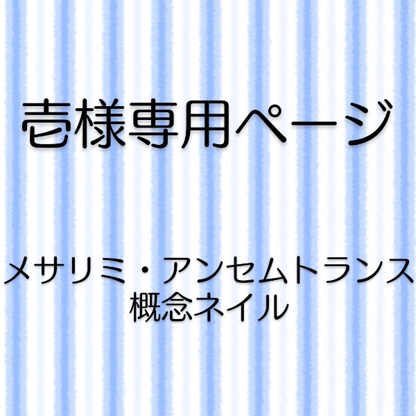 壱様専用ページ✱メサリミ・アンセムトランス概念ネイル