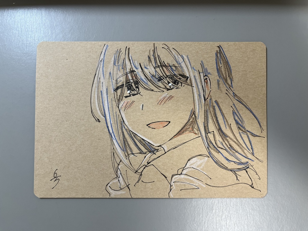 視聴ニキ ポストカードサイズ ドローイング