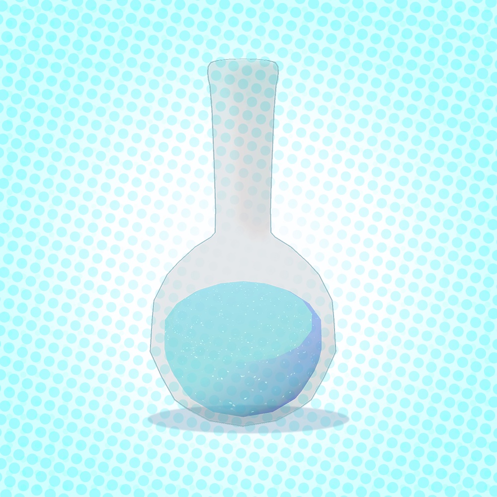 【VRChat想定】フラスコ(ラメ入り)【科学×ラブリー】