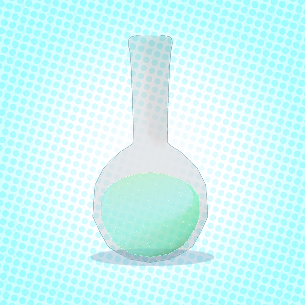 【VRChat想定】フラスコ(ラメ入り)【科学×ラブリー】