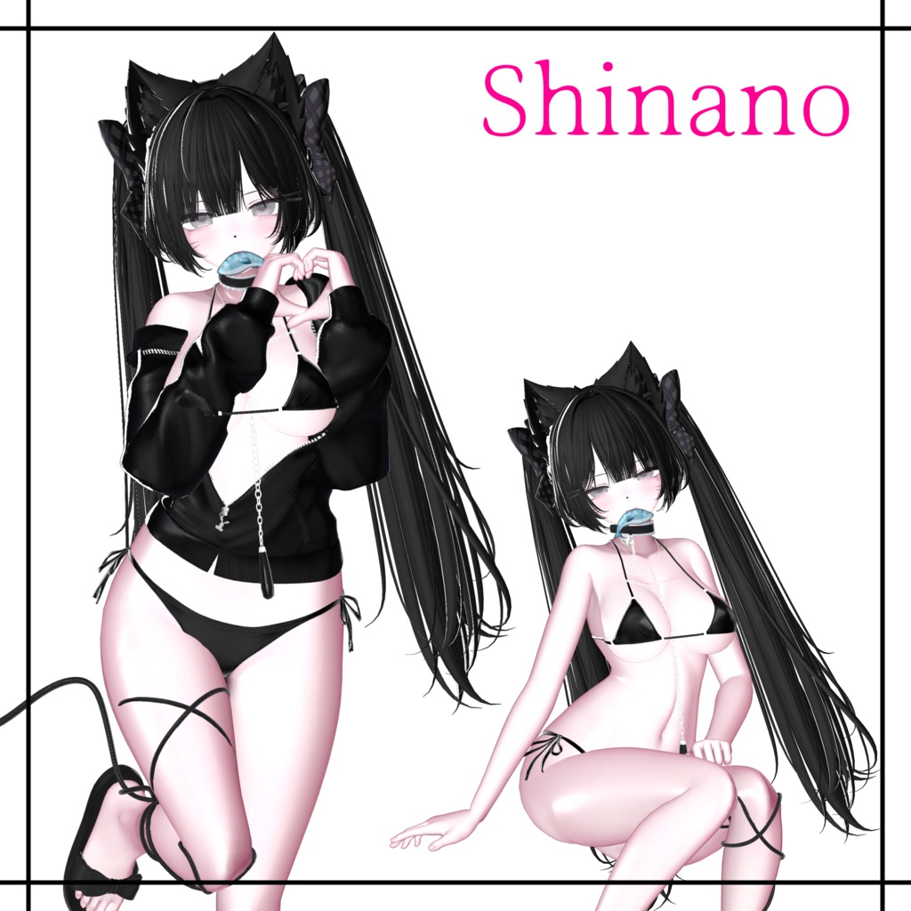 【Liltoonプリセット】Lovely Pink glow material