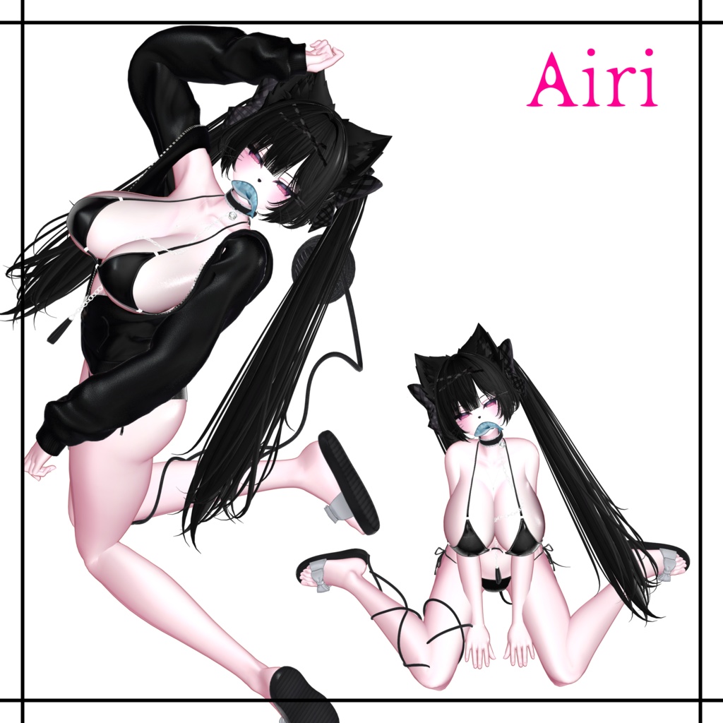 【Liltoonプリセット】Lovely Pink glow material