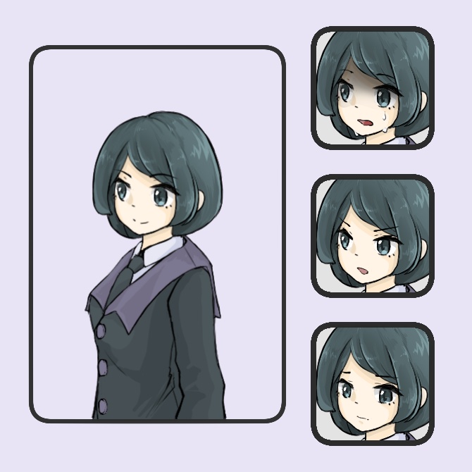 立ち絵5人セット(上半身)