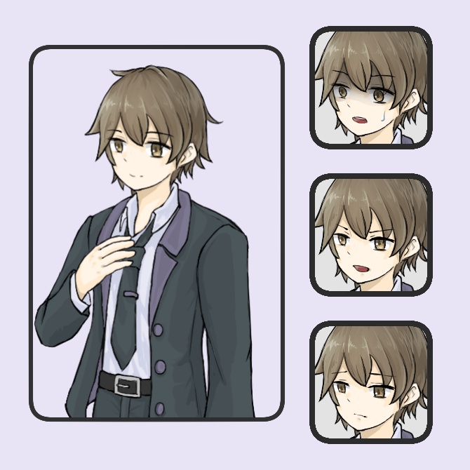 立ち絵5人セット(上半身)