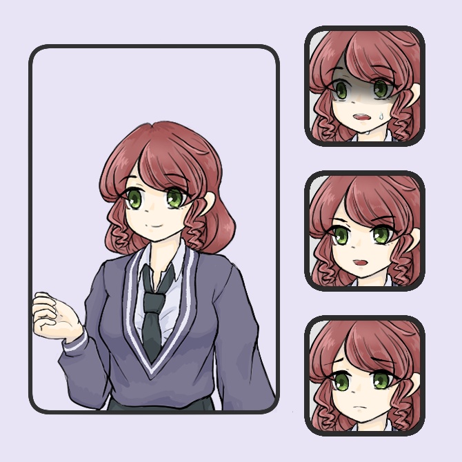 立ち絵5人セット(上半身)