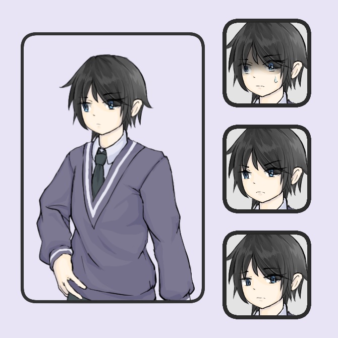 立ち絵5人セット(上半身)
