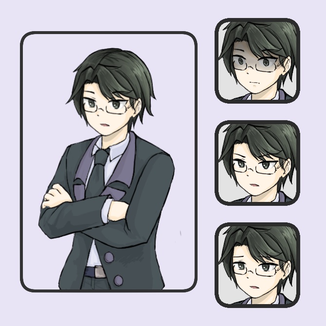 立ち絵5人セット(上半身)