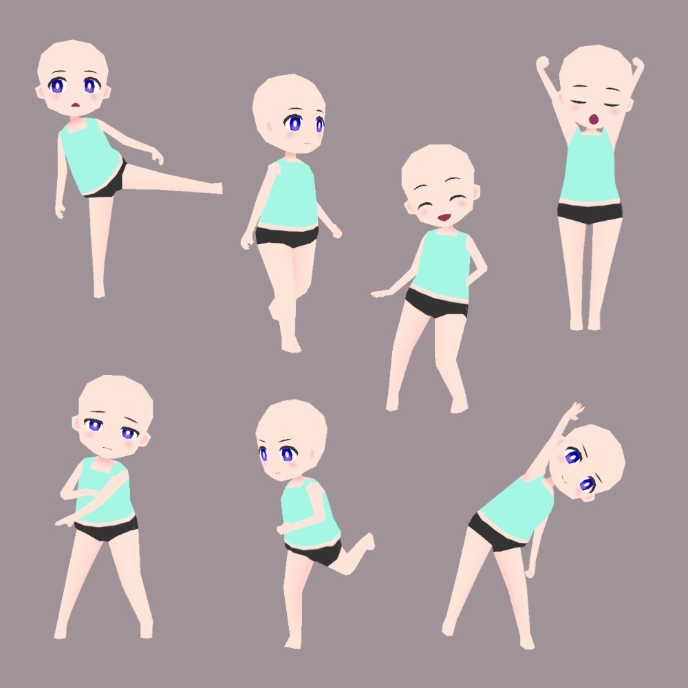 カニエライト – ローポリちび素体