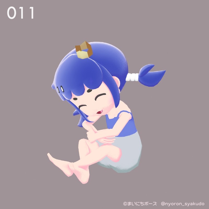 まいにちポーズ【011-020】デフォルメ向け3Dポーズ集