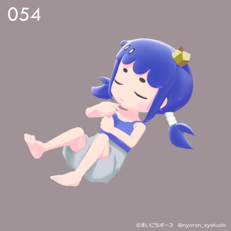 まいにちポーズ【049-055】バレンタイン!デフォルメ向け3Dポーズ集