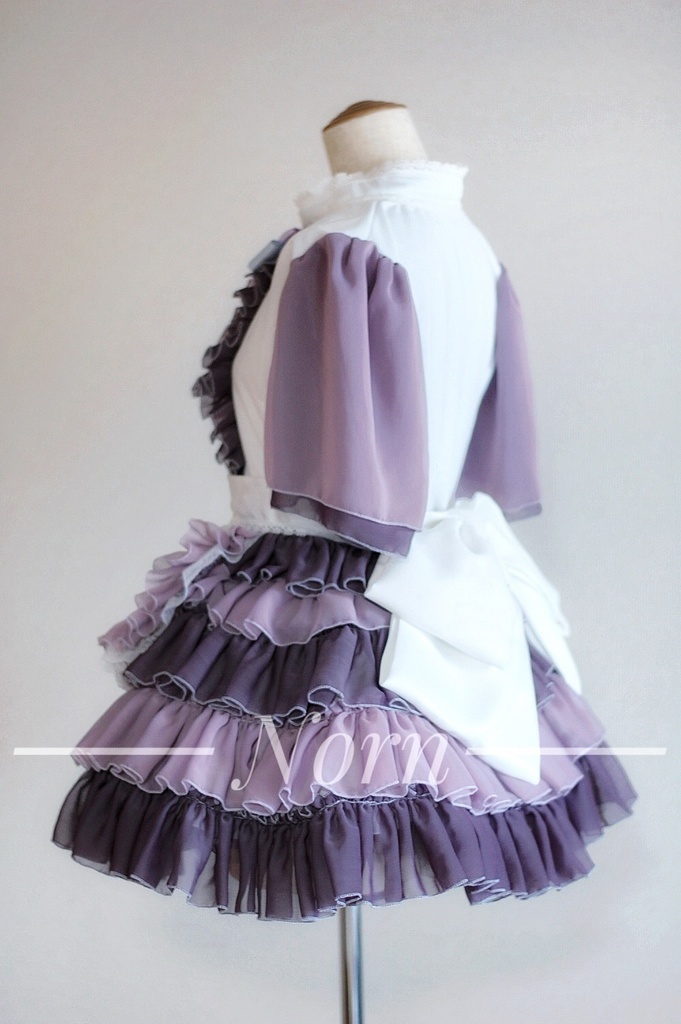 創作オリジナル衣装*紫陽花メイド衣装(紫)