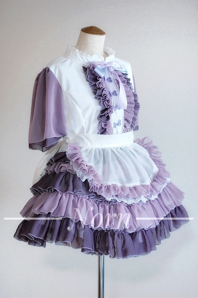 創作オリジナル衣装*紫陽花メイド衣装(紫)