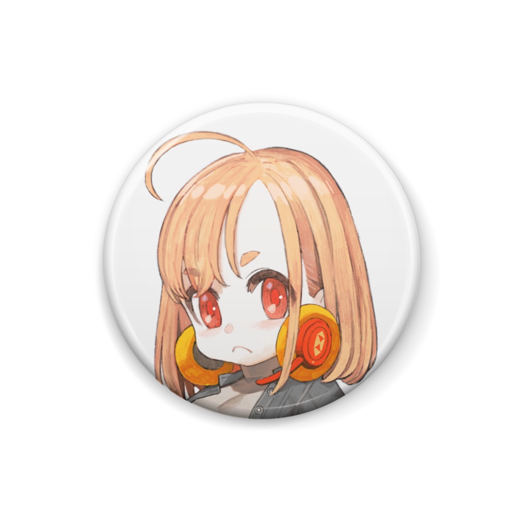 ディフォルメりあん 怒り顔 缶バッジ りあん商店 Booth