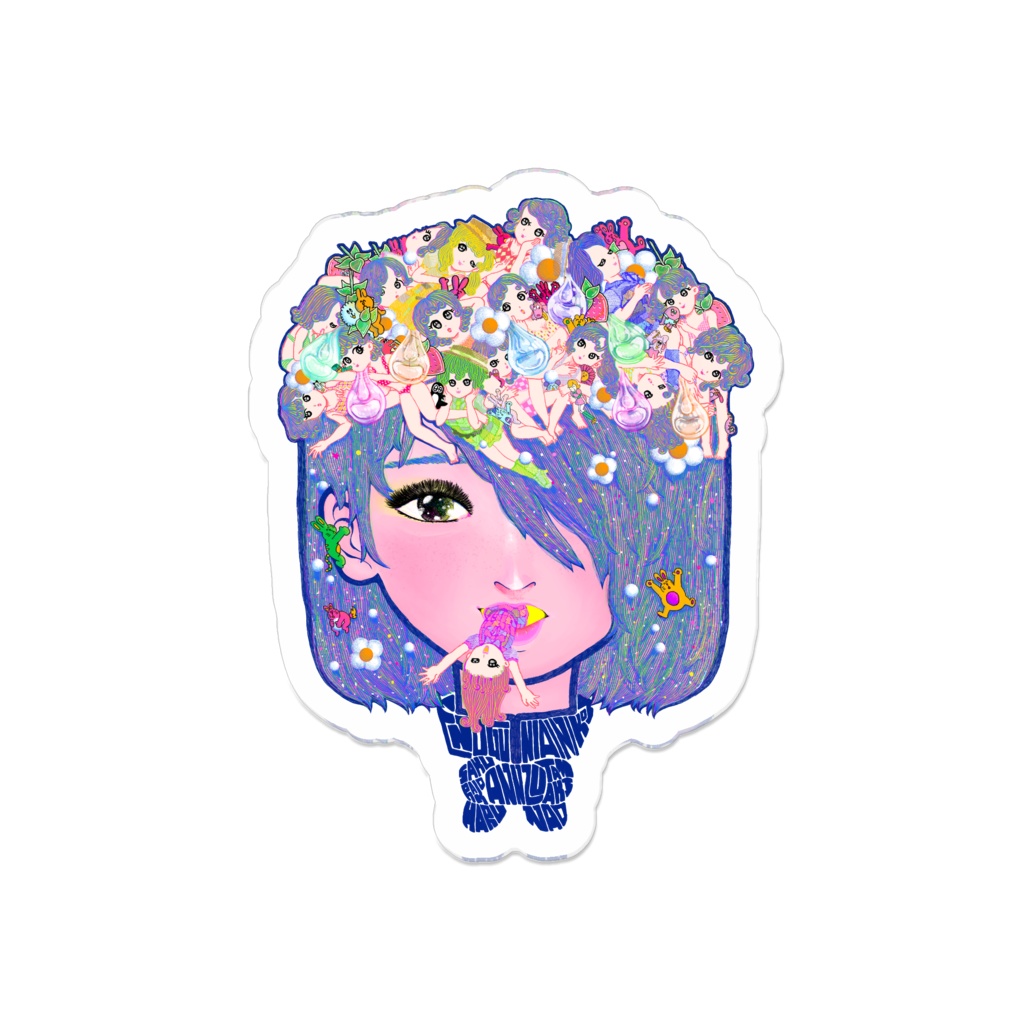 ENOGU:BLUE アクリルバッジ