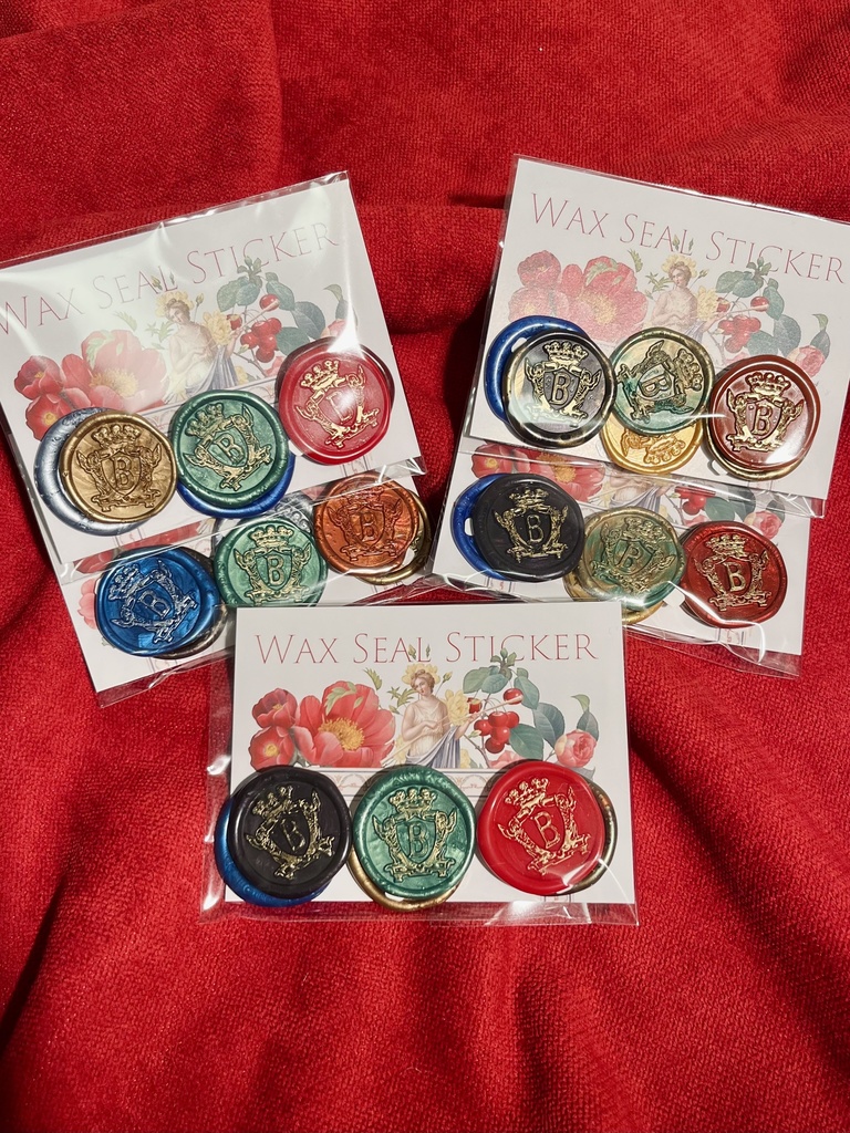 カラフルシーリングワックス(シール付き)