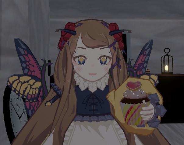 雑なデコレーションカップケーキ