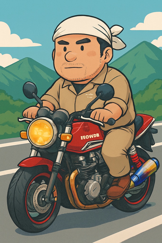 バイクとおっさん