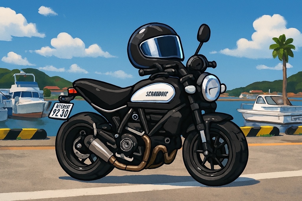 バイクのある風景