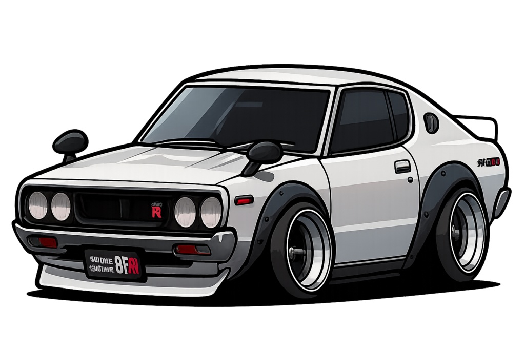 ケンとメリーのGTRデフォルメ画像