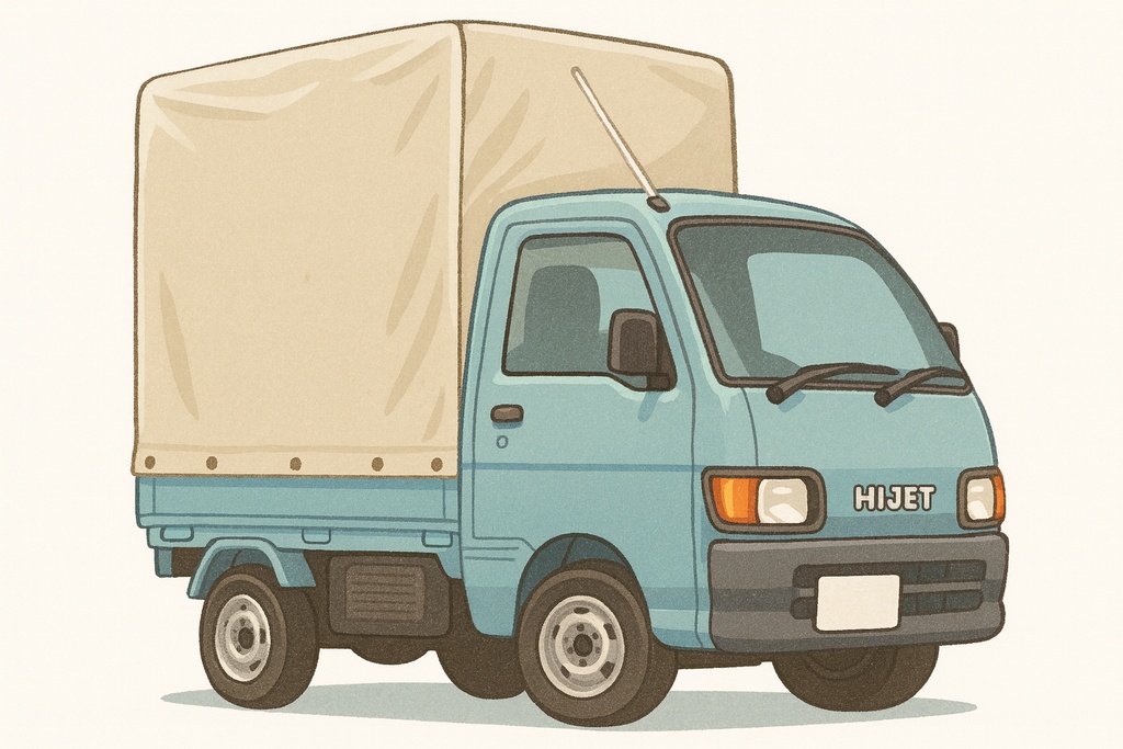 昭和レトロ風軽トラ