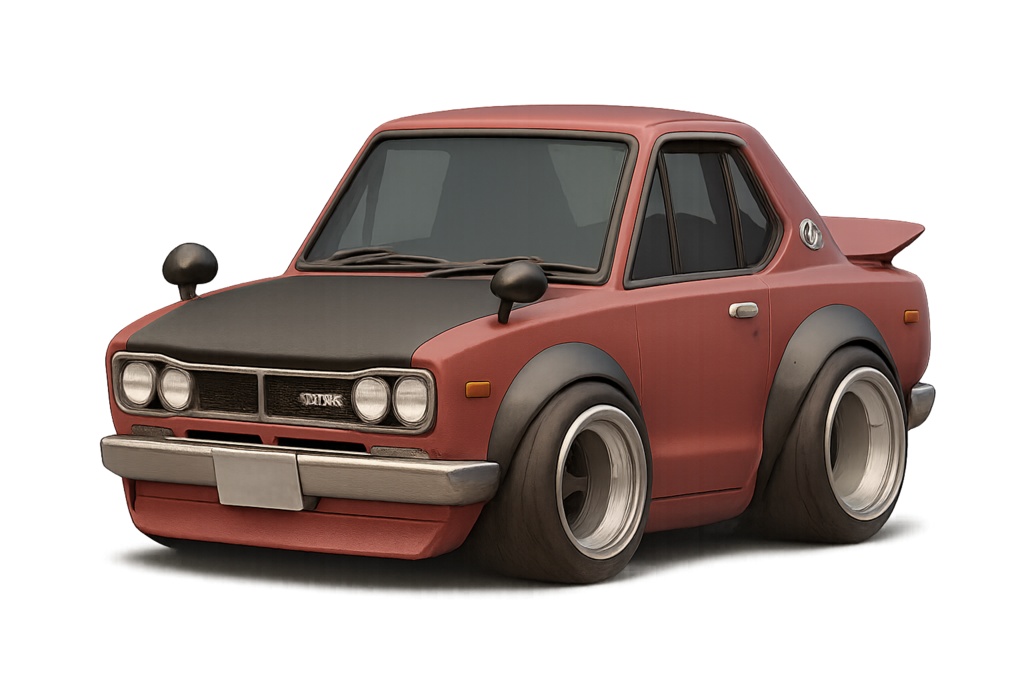 日産旧車ハコスカ風昭和ネオクラシックカー