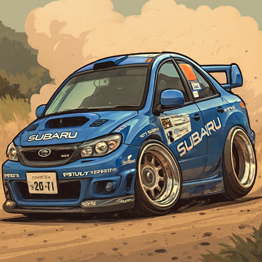 スバル風No.5再構築オリジナルラリーイラスト