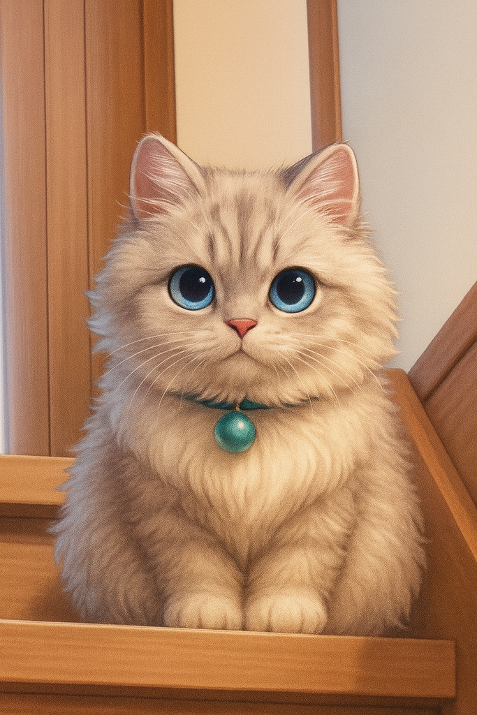 癒し動物シリーズNo.3再構築オリジナルネコイラスト