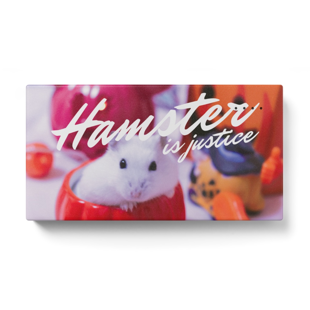 モバイルバッテリー ハムスターは正義 パールホワイトジャンガリアンハムスター ハムスター本舗 Booth