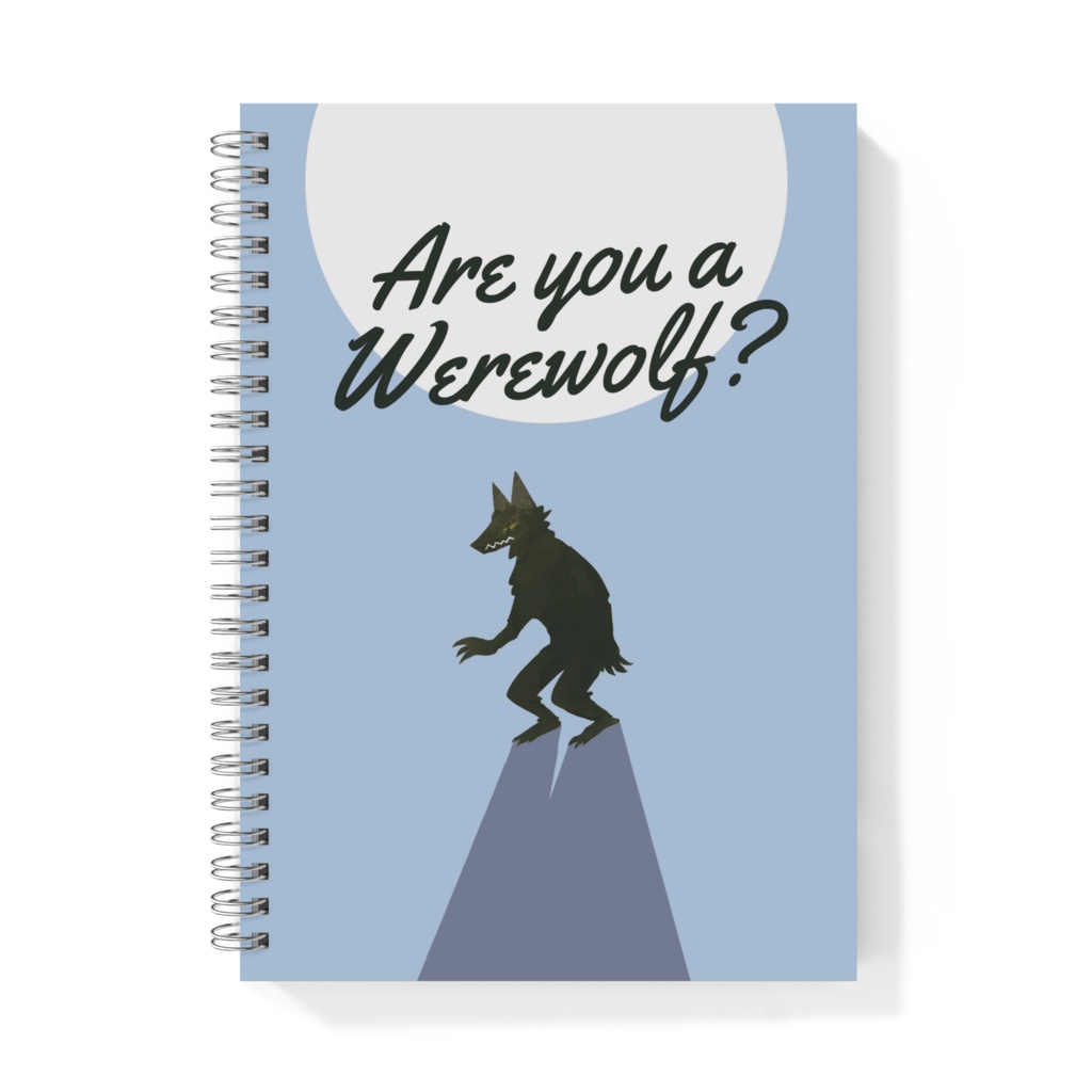 人狼ノート - Are you a Worewolf?（水色／アクア）