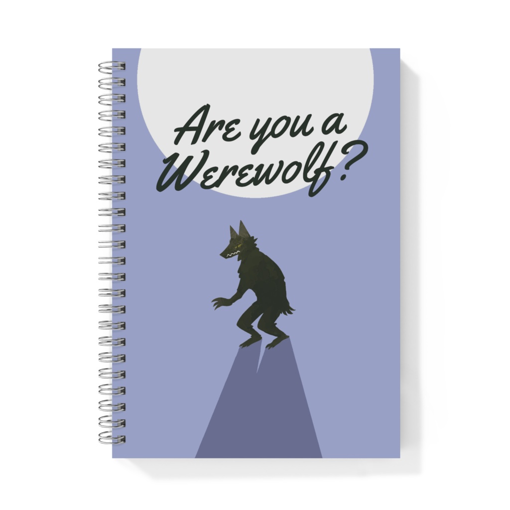 人狼ノート - Are you a Worewolf?(青色/ブルー)