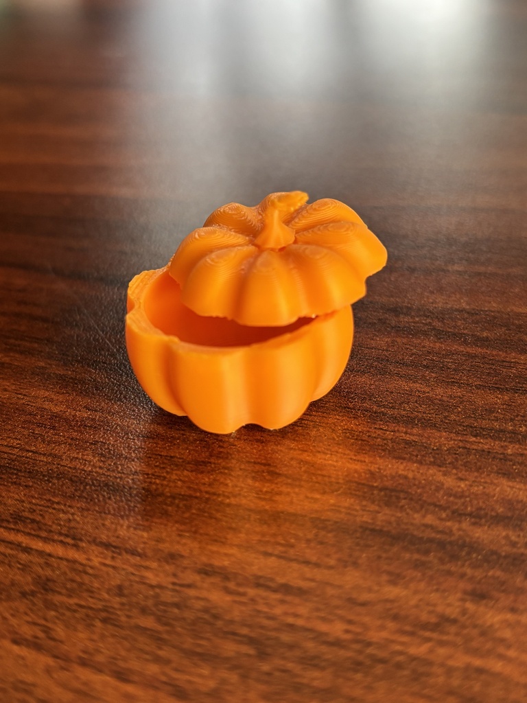 かぼちゃの小物入れ(ハロウィン・STL)