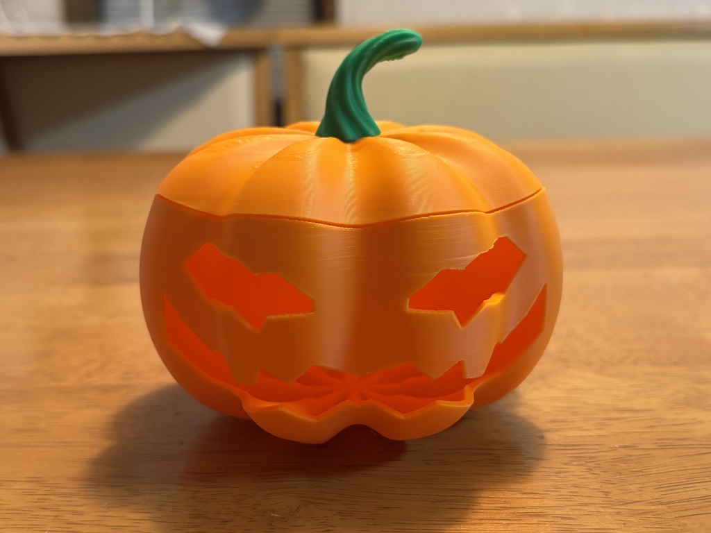 ジャックオーランタン小物入れ(ハロウィン・STL)